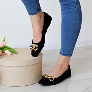 Женские балетки Fashion Goddess 3144 37 размер 24 см Черный Киев