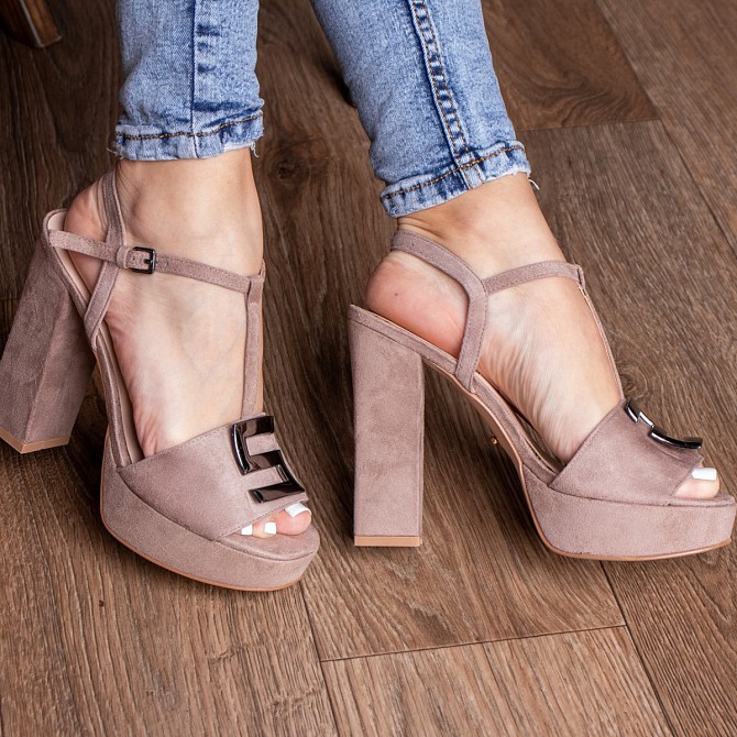 Женские босоножки Fashion Beatrice 3110 36 размер 23,5 см Бежевый Киев - изображение 1