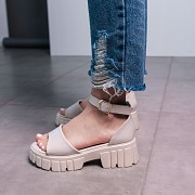 Женские босоножки Fashion Callie 3607 39 размер 24,5 см Бежевый Киев