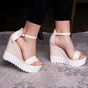 Женские босоножки Fashion Dolly 2851 38 размер 24 см Бежевый Київ