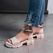 Женские босоножки Fashion Gladis 3598 37 размер 24 см Бежевый Киев