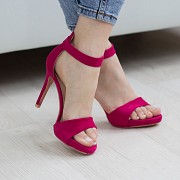 Женские босоножки Fashion Kabuki 2711 40 размер 25,5 см Малиновый Киев