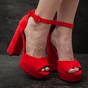 Женские босоножки Fashion Nabie 2952 40 размер 25,5 см Красный Киев