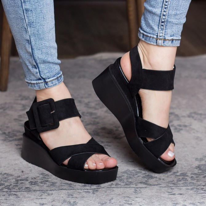 Женские босоножки Fashion Randy 2786 38 размер 24,5 см Черный Киев - изображение 1