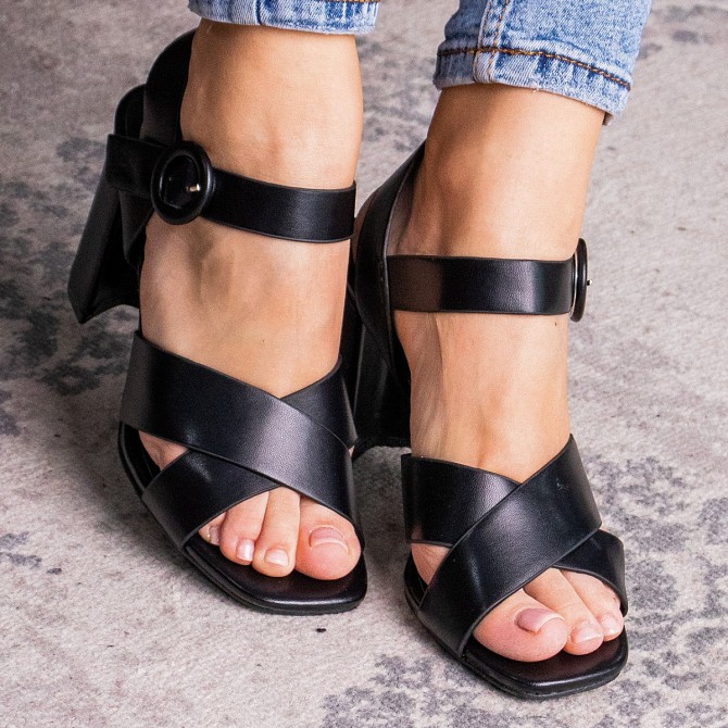Женские босоножки Fashion Toby 3046 40 размер 25 см Черный Киев - изображение 1