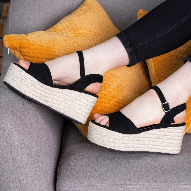 Женские босоножки Fashion Usako 2679 37 размер 24 см Черный Киев - изображение 1