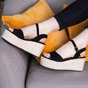 Женские босоножки Fashion Usako 2679 38 размер 24,5 см Черный Киев