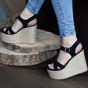 Женские босоножки Fashion Whiskey 2674 38 размер 24,5 см Черный Киев