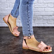 Женские босоножки кожаные Fashion Gwen 1896 38 размер 24,5 см Розовый Киев