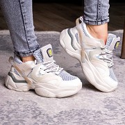 Женские кроссовки Fashion Agatha 2048 38 размер 24 см Бежевый Киев