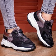 Женские кроссовки Fashion Bruiser 1659 37 размер 23,5 см Черный Киев