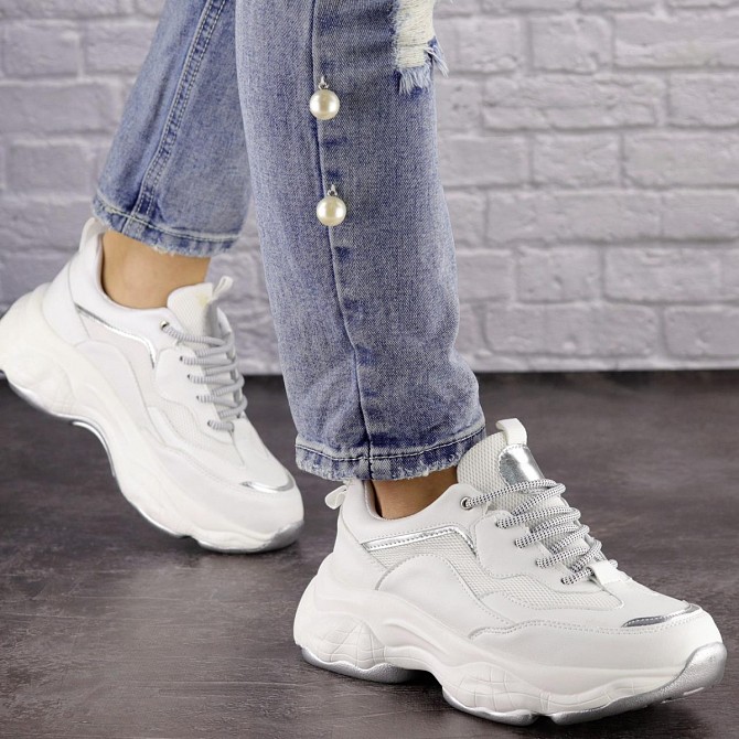 Женские кроссовки Fashion Harper 1463 38 размер 24 см Белый Киев - изображение 1