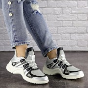 Женские кроссовки Fashion Viva 1156 40 размер 25 см Серебро Киев