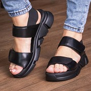 Женские сандалии Fashion Luna 3058 40 размер 25 см Черный Киев