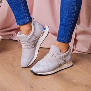 Женские стильные кроссовки Fashion Ringer 1036 37 размер 24  см Серебро Киев