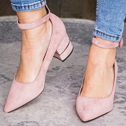 Женские туфли на каблуке Fashion Tease 2027 36 размер 23,5 см Розовый Киев