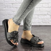 Женские шлепки Fashion Sealy 1688 38 размер 24 см Серый Киев