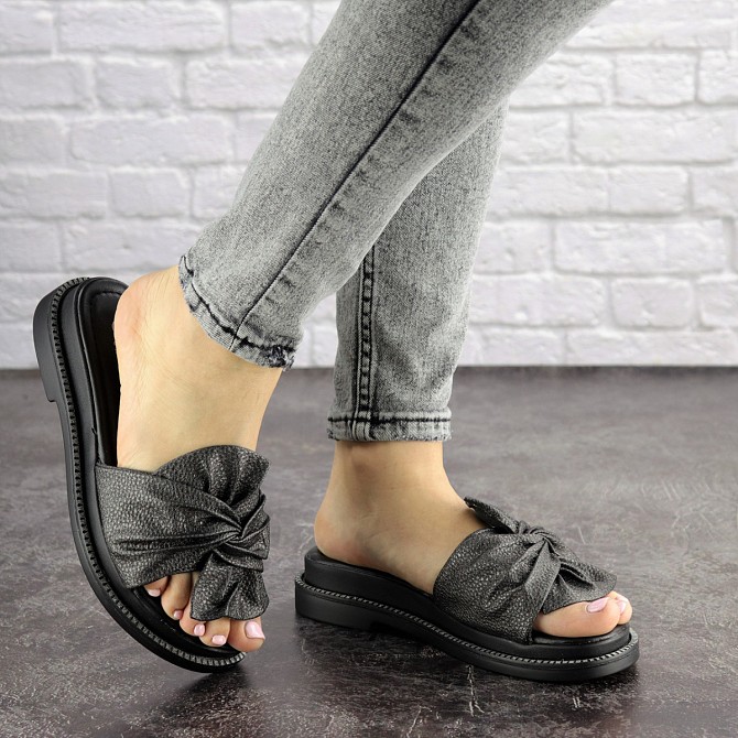 Женские шлепки Fashion Sealy 1688 38 размер 24 см Серый Киев - изображение 1