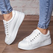 Кеды женские Fashion Vesuvian 3111 37 размер 23 см Белый Киев