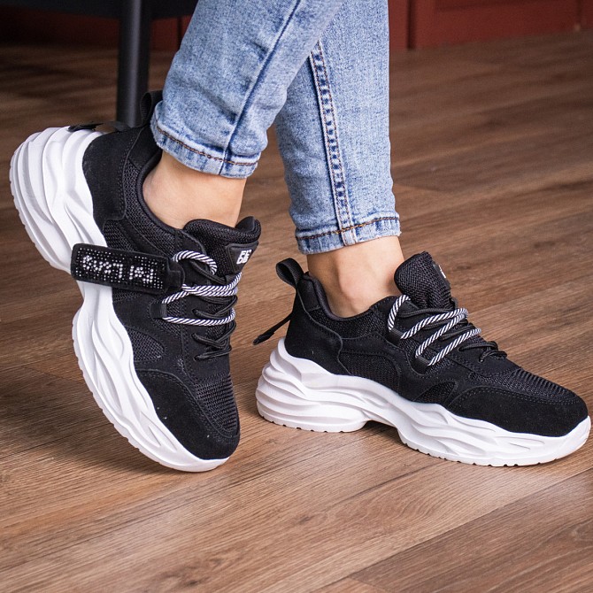 Кроссовки женские Fashion Abbot 2725 37 размер 23,5 см Черный Киев - изображение 1