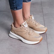 Кроссовки женские Fashion Auburn 3531 37 размер 23,5 см Бежевый Киев