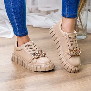 Кроссовки женские Fashion Bella 3250 39 размер 25 см Бежевый Киев