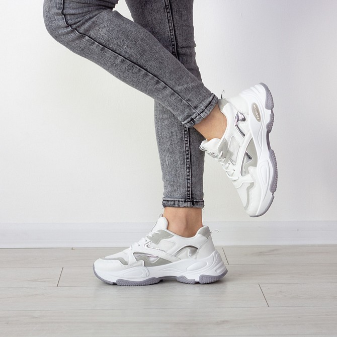Кроссовки женские Fashion Caleb 2548 40 размер 24,5 см Белый Киев - изображение 1