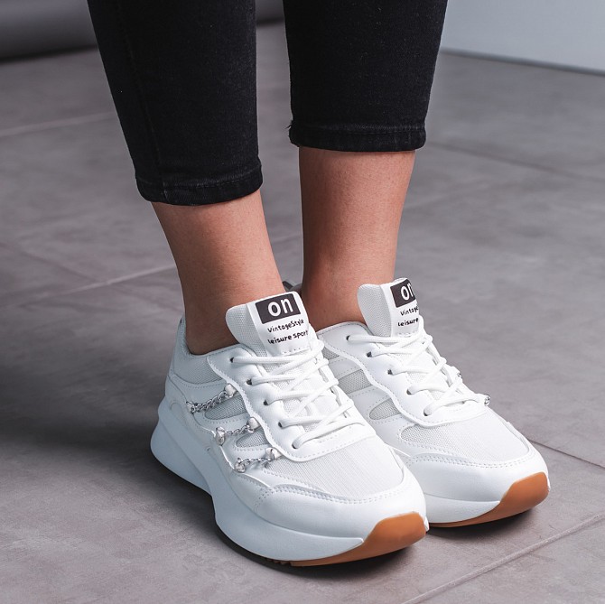 Кроссовки женские Fashion Celestial 3479 41 размер 25,5 см Белый Киев - изображение 1
