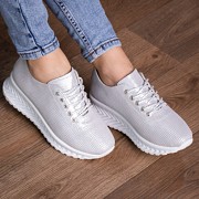 Кроссовки женские Fashion Eaton 2864 39 размер 25 см Серебристый Киев