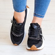 Кроссовки женские Fashion Novela 3224 40 размер 25,5 см Черный Київ
