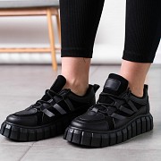 Кроссовки женские Fashion Patch 3545 36 размер 23 см Черный Київ