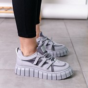 Кроссовки женские Fashion Patch 3547 40 размер 25 см Серый Київ