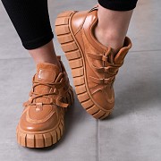 Кроссовки женские Fashion Patch 3560 39 размер 24,5 см Коричневый Київ