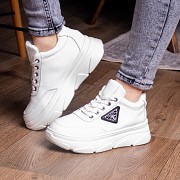 Кроссовки женские Fashion Precious 2136 38 размер 23,5 см Белый Київ