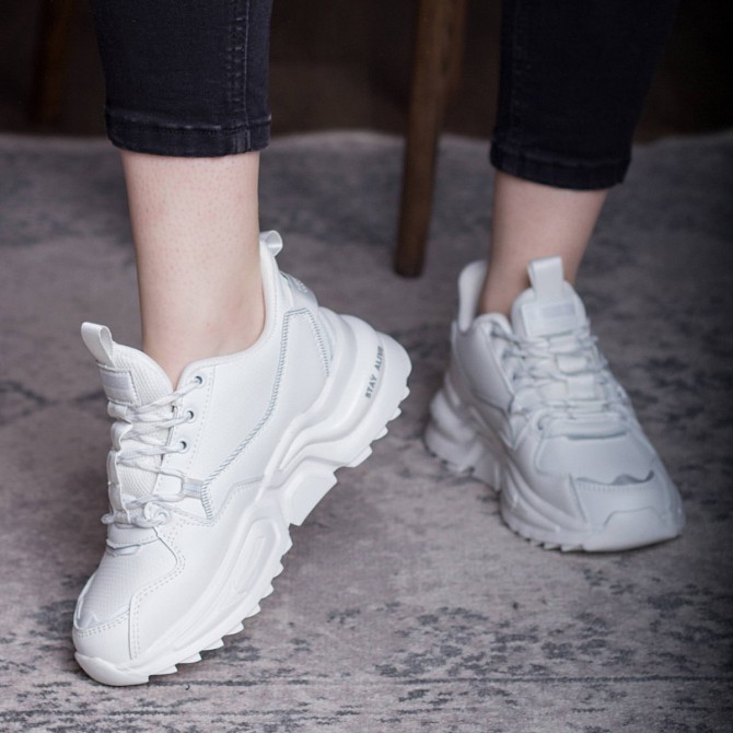 Кроссовки женские Fashion Querida 2696 38 размер 24,5 см Белый Київ - изображение 1