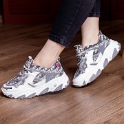 Кроссовки женские Fashion Rat 2468 39 размер 24 см Серый Київ