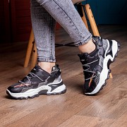 Кроссовки женские Fashion Rat 2470 39 размер 24 см Черный Київ