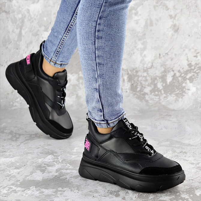 Кроссовки женские Fashion Snower 2152 36 размер 22,5 см Черный Київ - изображение 1