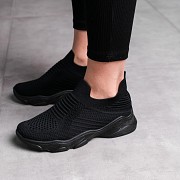 Кроссовки женские Fashion Toby 3559 40 размер 25 см Черный Київ