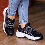 Кроссовки женские Fashion Westie 2675 40 размер 25 см Черный Київ