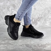 Кроссовки женские Fashion Wither 2443 37 размер 23,5 см Черный Київ