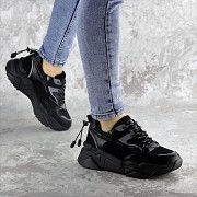 Кроссовки женские Fashion Wyatt 2441 37 размер 23,5 см Черный Київ