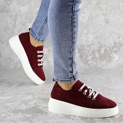 Кроссовки женские Fashion Zuma 2206 37 размер 23,5 см Бордовый Київ