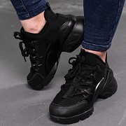 Кроссовки женские зимние Fashion Blacksmith 3373 38 размер 24,5 см Черный Київ