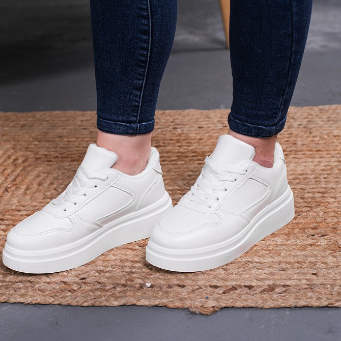 Кроссовки женские зимние Fashion Ellie 3383 40 размер 25 см Белый Київ - изображение 1
