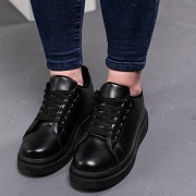 Кроссовки женские зимние Fashion Pecos 3366 40 размер 25 см Черный Київ