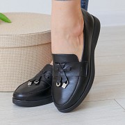 Лоферы женские Fashion Agatha 3130 39 размер 25 см Черный Київ