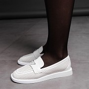 Лоферы женские Fashion Aretha 3578 40 размер 25,5 см Бежевый Киев