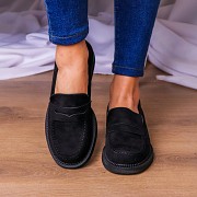 Лоферы женские Fashion Borguta 3235 39 размер 25 см Черный Киев