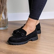 Лоферы женские Fashion Buran 3264 41 размер 26 см Черный Киев